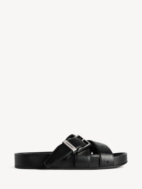 BALENCIAGA Men's Belt Mule in Black