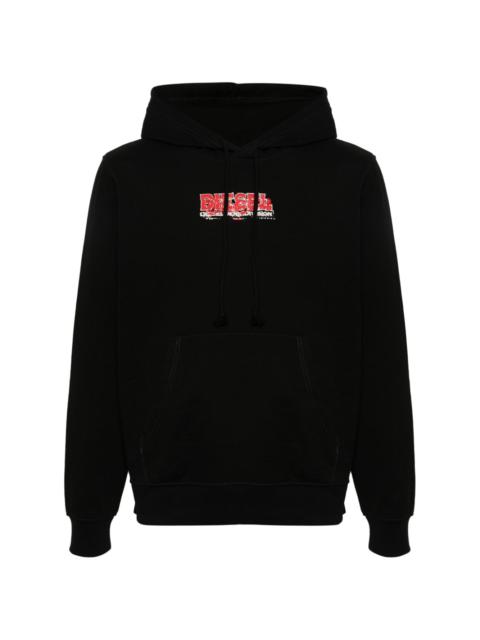 S-Ginn-Hood-K37 logo-print hoodie