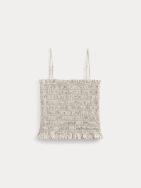 EVERLANE GAUZE SMOCKED CAMI