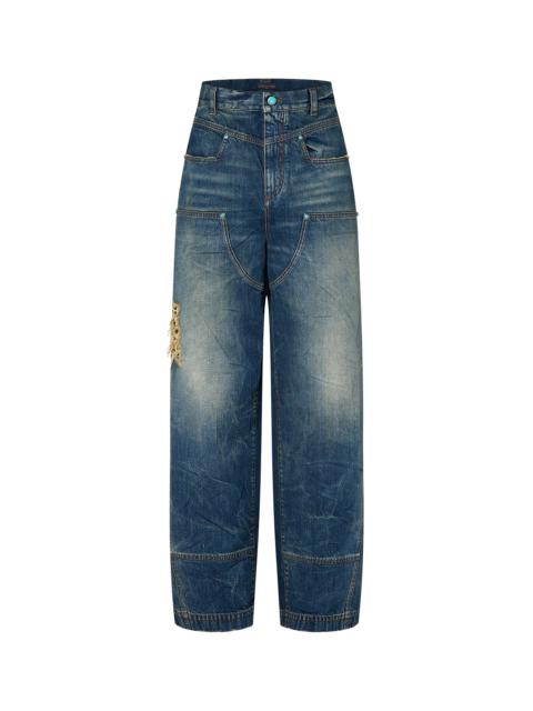 Louis Vuitton Washed Denim Workwear Pants