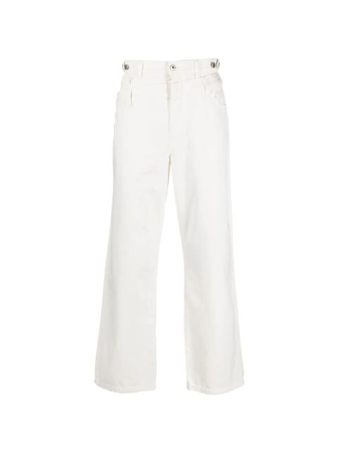 FENG CHEN WANG layered high-waisted jeans