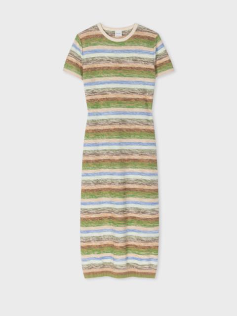 Paul Smith Green Space Dye Knit Maxi Dress