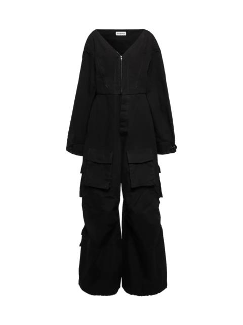 BALENCIAGA Wide-leg cotton jumpsuit