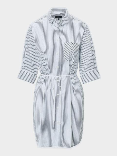 rag & bone Lucia Striped Poplin Mini Shirtdress