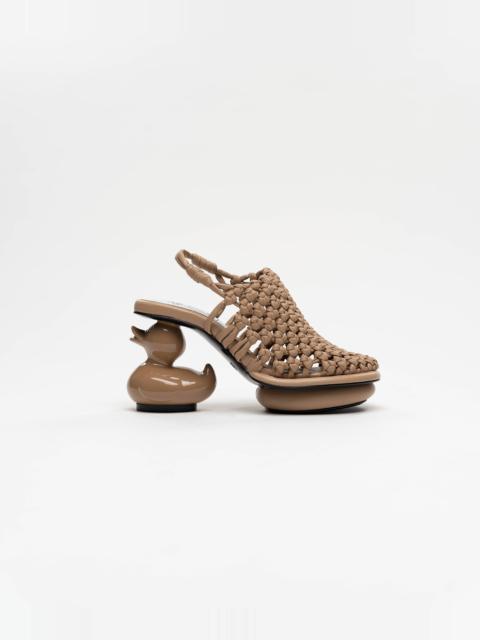 Maison MIHARAYASUHIRO Duck Heel Intrecciato Sandals