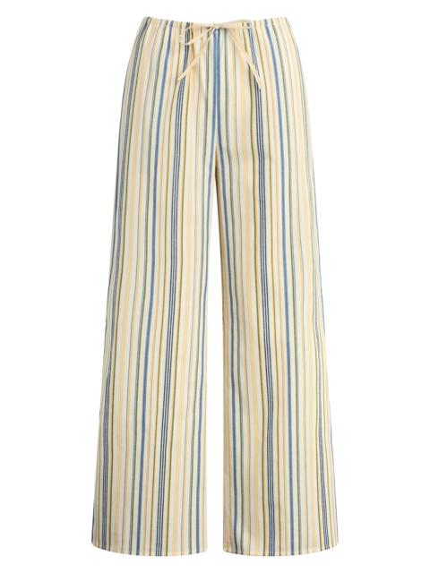 Joe's Jeans Women's The Brynn Striped Pants - Azure Multi Stripe