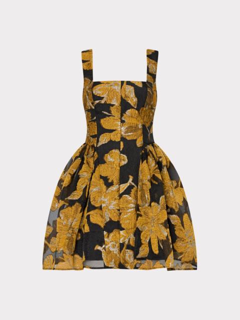 MILLY Erin Sleeveless Mini Brocade Dress