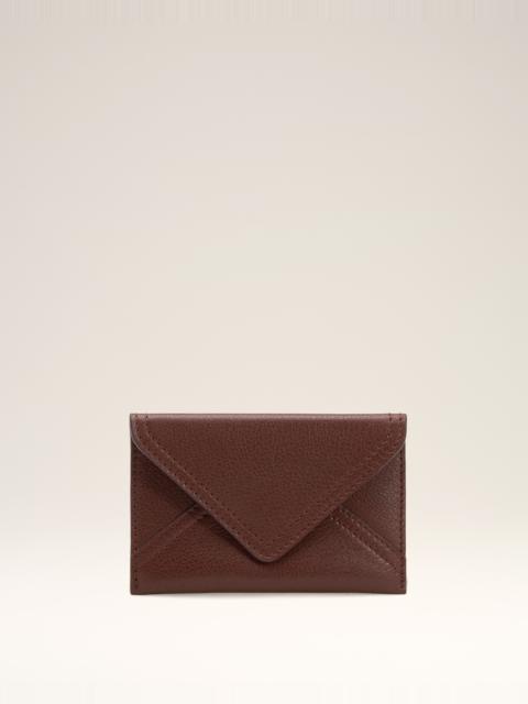 AMI Paris BURGUNDY SMOOTH LEATHER ETIENNE ENVELOPE CARD HOLDER