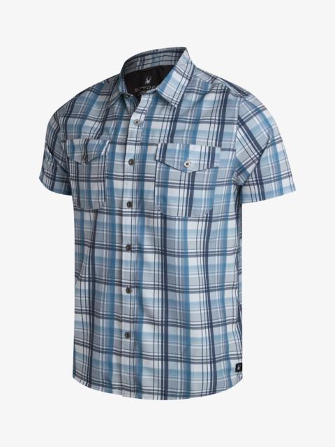SPYDER Men's Seaside Collared Shirt - Steel Gray