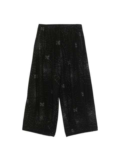 NEEDLES butterfly-print track pants