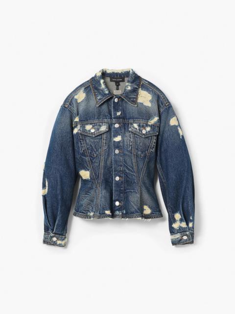 Marc Jacobs THE RIP AND REPAIR FLUTED DENIM JACKET