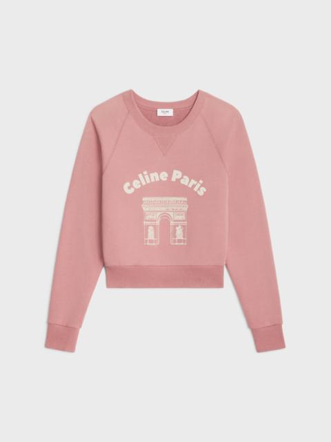 CELINE arc de triomphe sweatshirt in cotton fleece