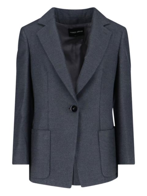 single-button blazer