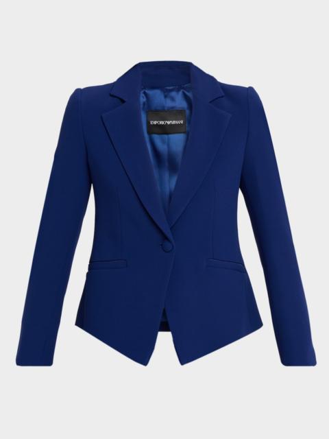 Single-Button Cutaway Blazer
