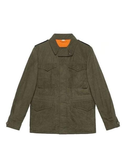 GUCCI Gucci Short Street Style Plain Blazers Jackets 'Olive Green' 475041-XD714-3017