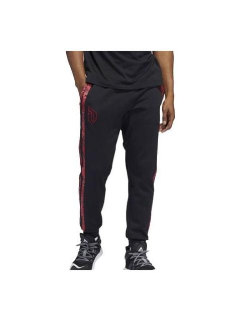 adidas adidas Mic Dame Pant limited Side Stripe Basketball Sports Bundle Feet Pants Black HP1022