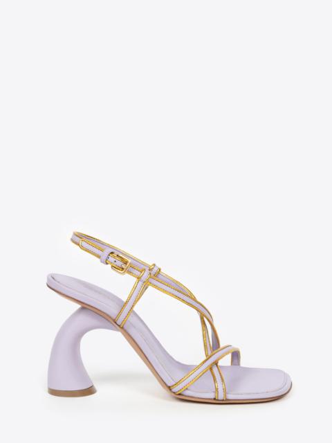 Dries Van Noten GOLD TRIMMED SANDALS
