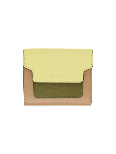 Multicolor Saffiano Leather Wallet