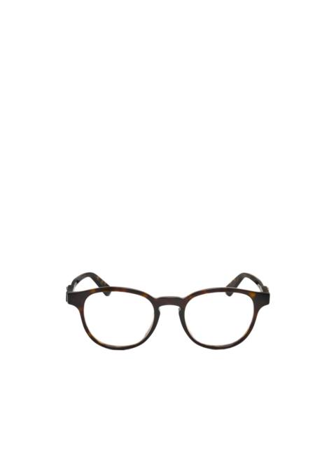 GUCCI tortoiseshell-effect round-frame glasses