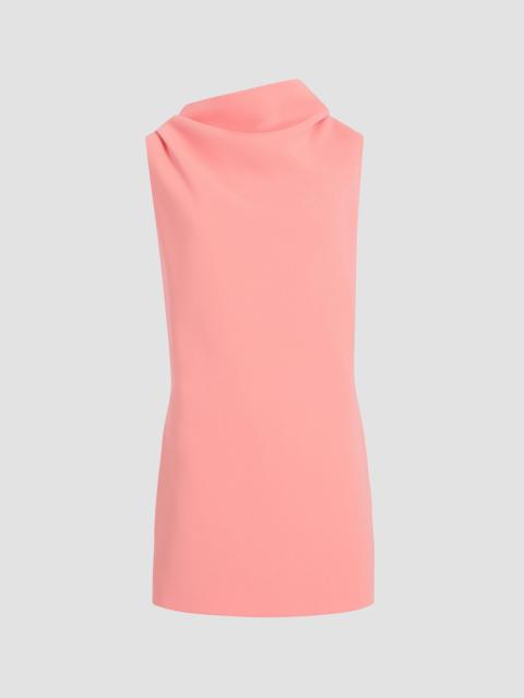 KHAITE Women's Astor Draped Mini Dress - Coral