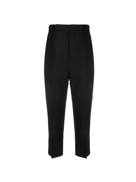 straight-leg cropped trousers