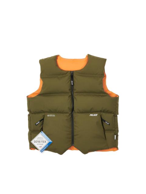 PALACE GORE-TEX INFINIUM REVERSO DOWN VEST OLIVE / ORANGE