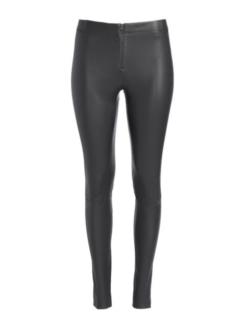Alice + Olivia FRONT ZIP LEATHER LEGGING
