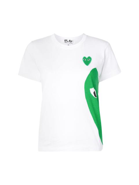 heart logo-print short sleeved T-shirt