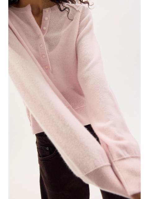 FREE PEOPLE Porta Cashmere Henley Sweater