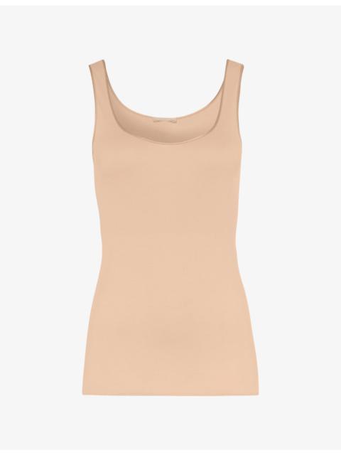 HANRO Seamless cotton-jersey vest top