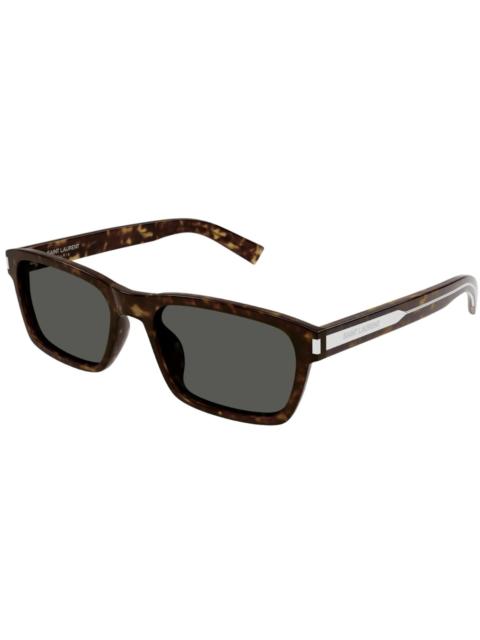 SAINT LAURENT Saint Laurent Rectangular Sunglasses Havana-Grey (SL-662-004)
