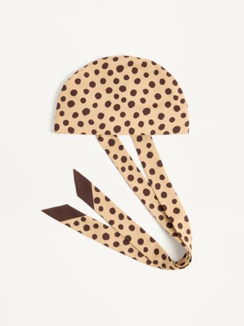 Valentino POIS DALMATA PLUS DE POIS HEADBAND IN COTTON AND SILK