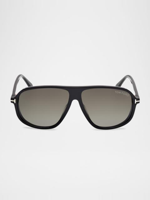 TOM FORD Men's Guillaume Acetate Aviator Sunglasses