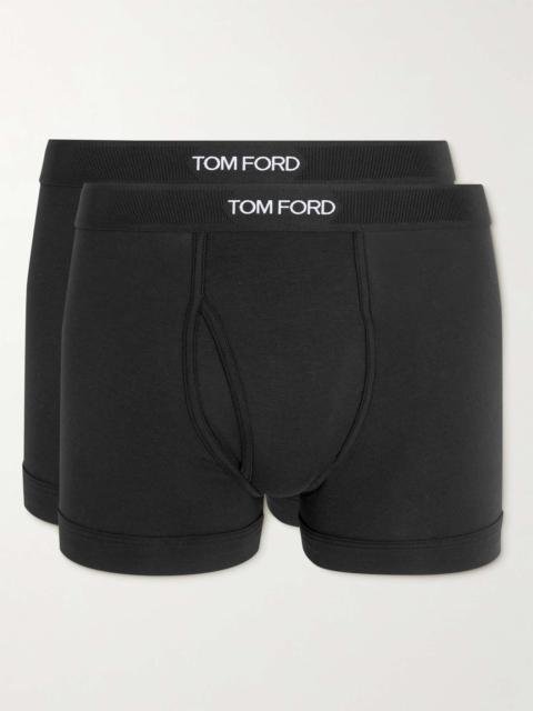 TOM FORD Two-Pack Stretch Cotton and Modal-Blend Boxer Briefs