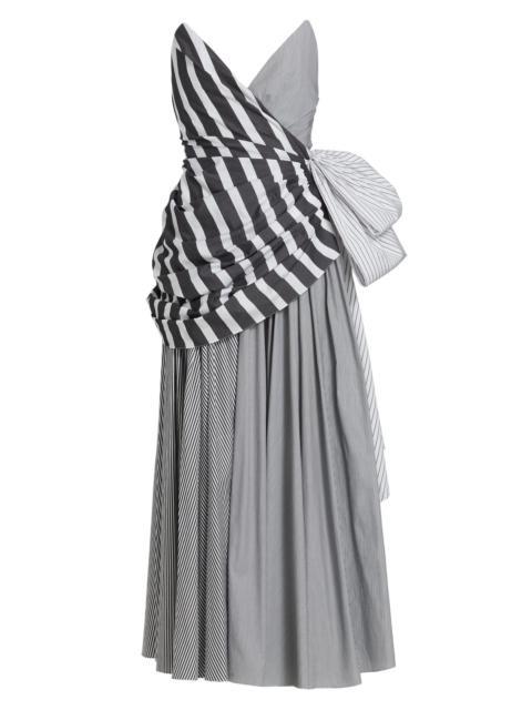CHRISTOPHER JOHN ROGERS Women's Strapless Draped Gown - Black Multi