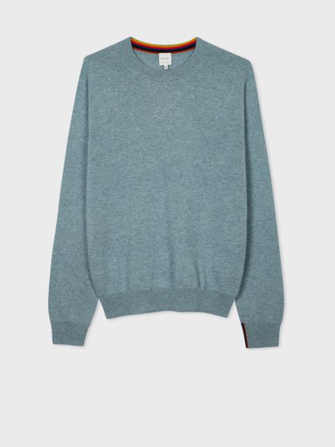 Paul Smith Blue Cashmere Crew Neck Sweater