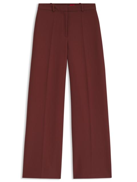 HUGO REGULAR-FIT PANTS WITH WIDE LEG