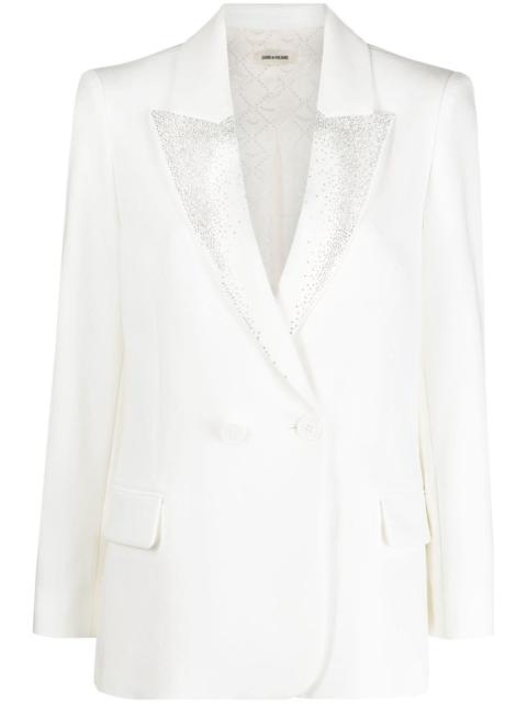 Zadig & Voltaire Visit rhinestone-embellished blazer