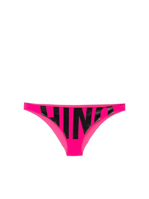 Moschino logo print bikini bottoms