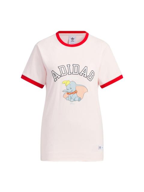 adidas (WMNS) adidas originals x disney Logo T-Shirts 'Pink' IN1064