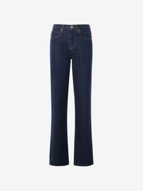 The Frankie Shop Dalston raw-edge straight-leg jeans