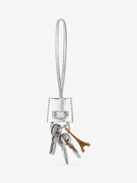 BALENCIAGA Women's Le City Charm Eiffel Metallized in Silver