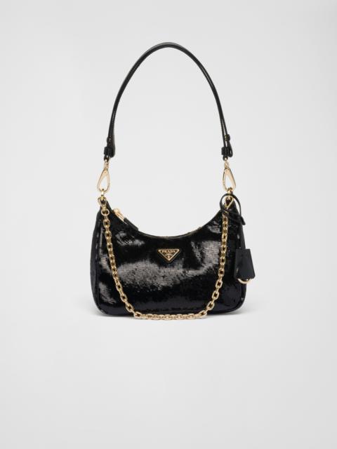 Prada Re-Edition Re-Nylon and sequin mini-bag