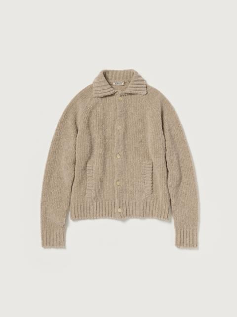 AURALEE CASHMERE CHENILLE KNIT CARDIGAN