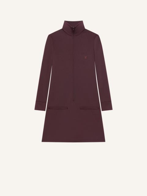 courrèges ZIPPED TRACKSUIT MINI DRESS