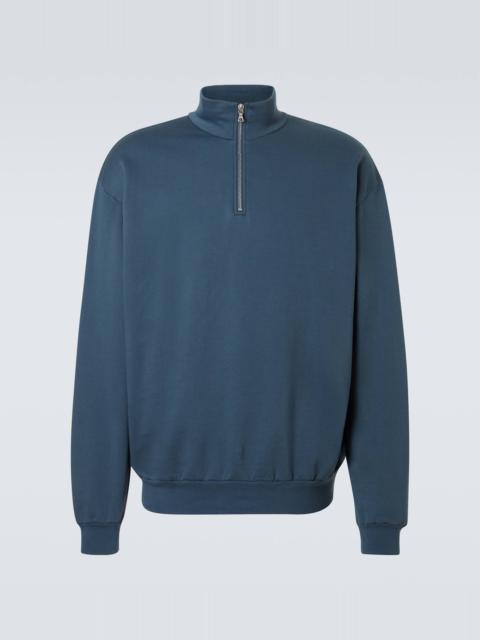 AURALEE Cotton half-zip sweatshirt
