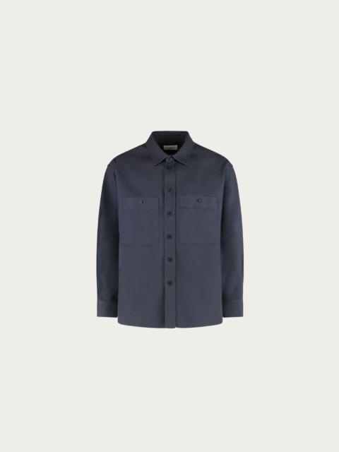 Lemaire Two Pockets Shirt - Storm Blue