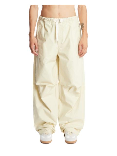 Jil Sander Beige Relaxed Cotton Trousers