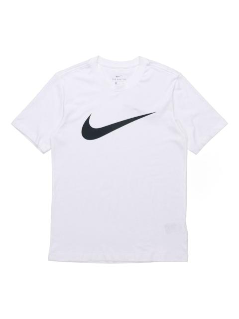 Nike Men's Nike As Nsw Tee Icon Swoosh Casual Sports Round Neck Short Sleeve White T-Shirt DC5095-100