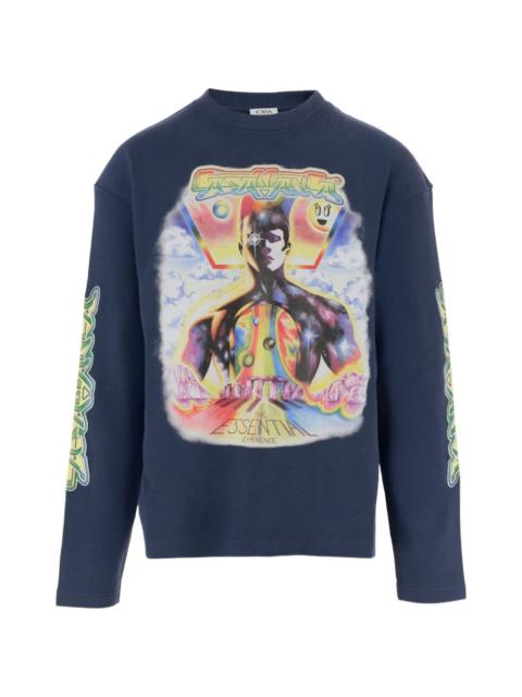 CASABLANCA printed long-sleeve T-shirt